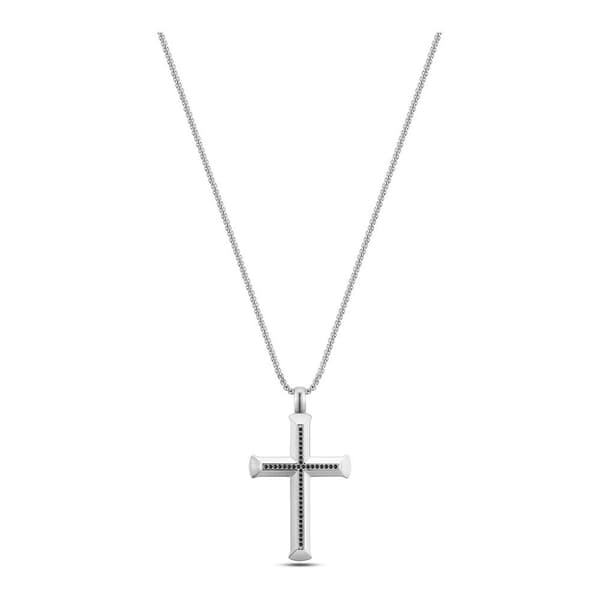 Police Halsband Geometric Metal Silver  Man