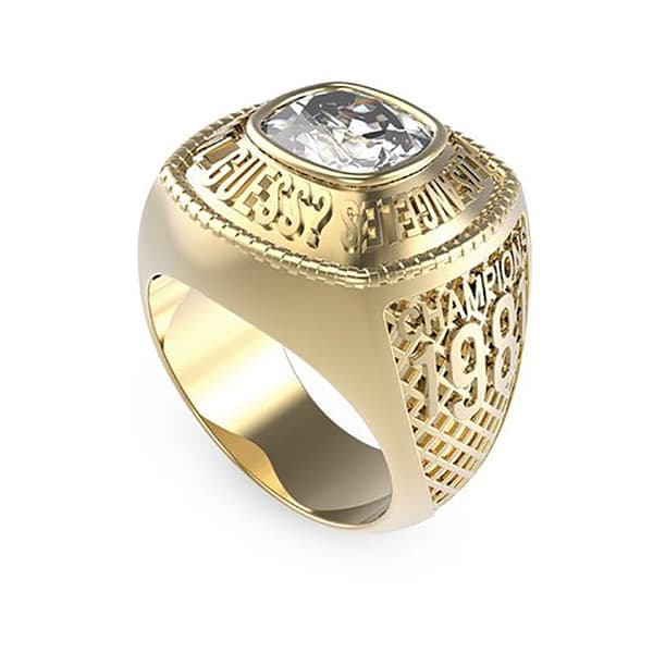 Guess Ring Champions Jumr01375jwyg62 Gylden  Mand