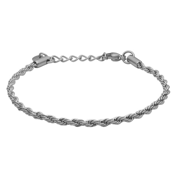 Tom Morris Rope Stainless Steel Tm00032 Armband Silver Man