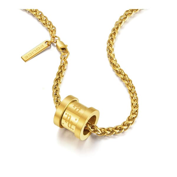 Police Rondelle Halsband Guld  Man