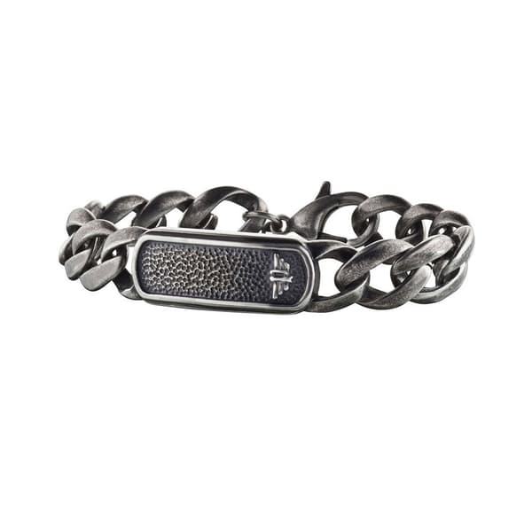 Police S14agk02b Armband Silver  Man
