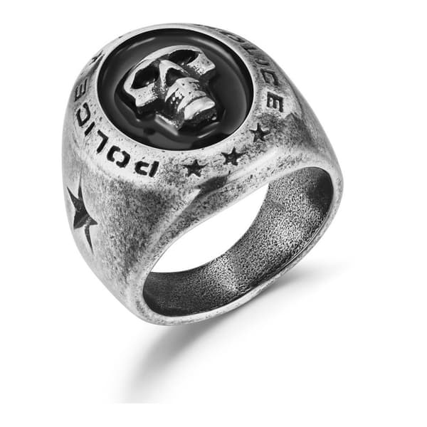 Police Peagf221-2102 Ring Silver Man