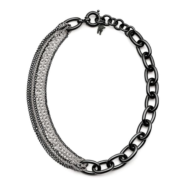 Folli Follie 1n14t069ka Halsband Svart  Man