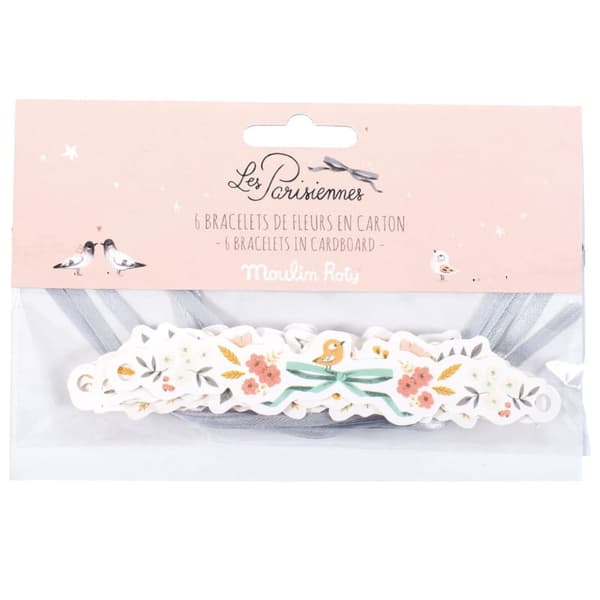 Sæt med 6 papirarmbånd PARISIANS Les Parisiennes, Moulin Roty