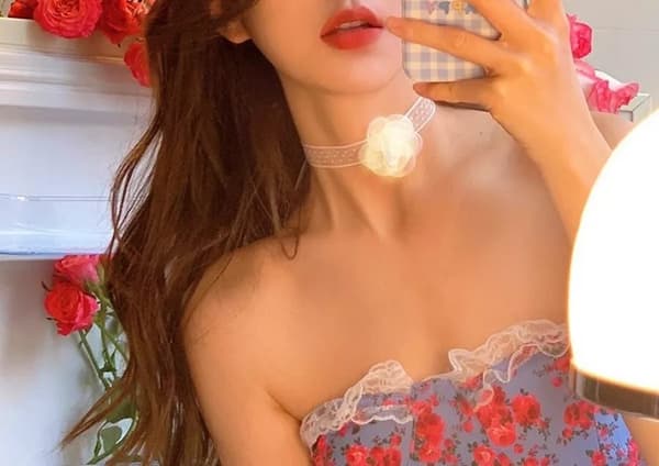 White Rose Lace Choker Necklace Hair Band Bridal Classic Retro Victorian Gothic