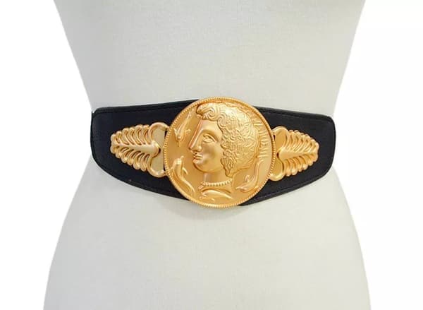 Gold Queen Waistband Vintage Hot Waist Vogue Belt Elastic Band Women Love Gifts