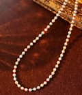 Pikkukuva 1 / 4: Faux Rainbow Pearl Choker Cream Necklace Chain Wedding Bride Women Gift Birthday