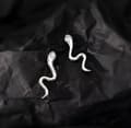 Miniatyrbild 1 av 4: 925 Sterling Silver Cute Crystal Snake Stud Earring Women Girl Christmas Gift UK