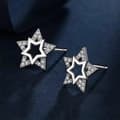 Miniatyrbilde 5 av 5: Fashion Crystal Star Drop Ear Stud Piercing Earring Women Girls Jewellery Gifts