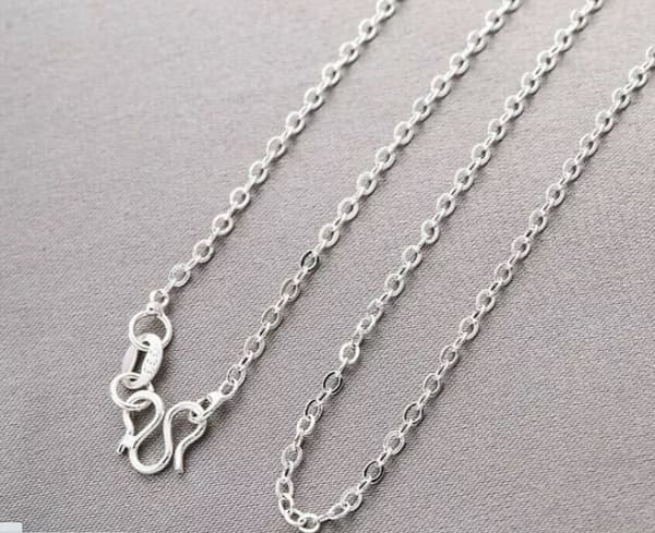 10 X 18 Inches 925 Silver Trace Chain Necklace Womens Jewellery Pendant Gifts UK