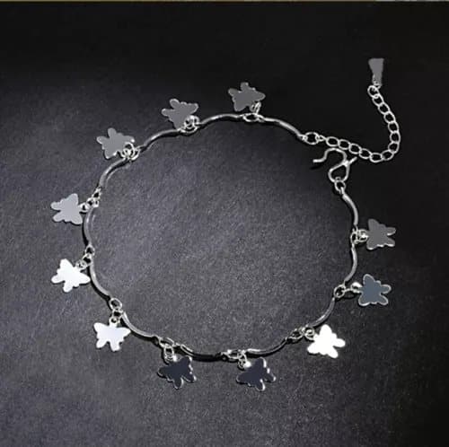 Butterfly Link 925 Sterling Silver Plated Bracelet Bangle Womens Jewellery Gifts