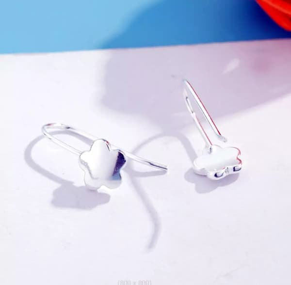 925 Sterling Silver Matt Cloud Ear Drop Earrings Women Girls Jewellery Love Gift