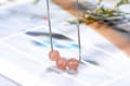 Miniatyrbild 3 av 4: Pink Bead Opal Pendant 925 Sterling Silver Chain Necklace Womens Jewellery Gifts