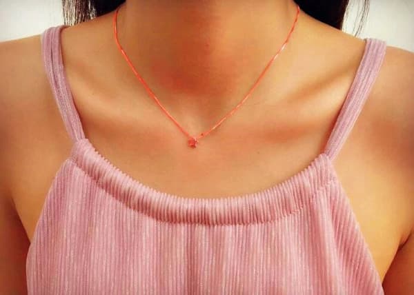 Rose Gold Star 925 Sterling Silver Pendant Necklace Chain Jewellery Women Gifts