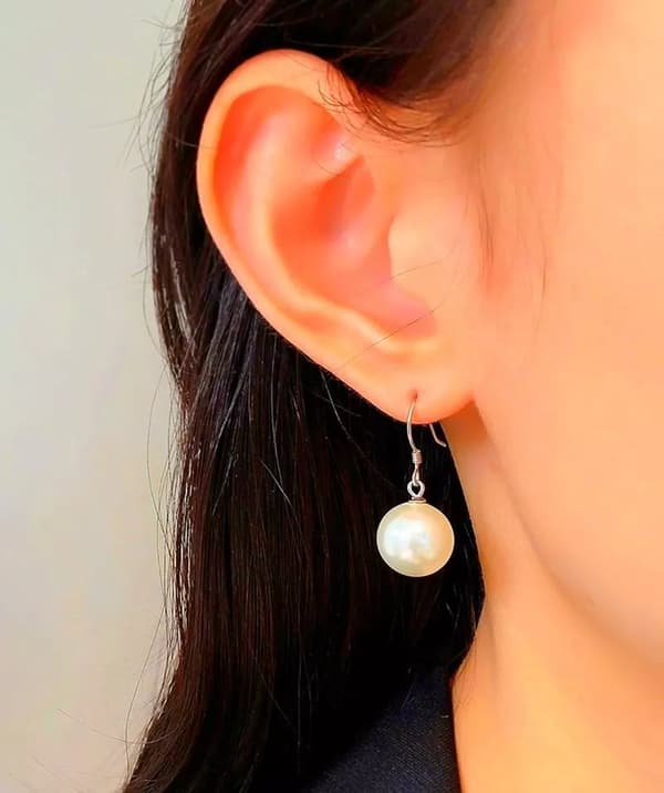 925 Sterling Silver  Pearl Drop Hook Earrings Women Girls Jewellery Gifts New UK