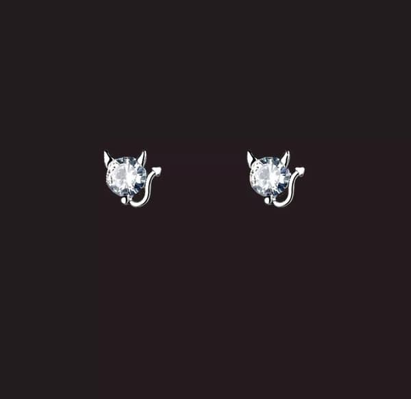 925 Sterling Silver Halloween Demon Stud Earrings Women Girls Jewellery Gift UK
