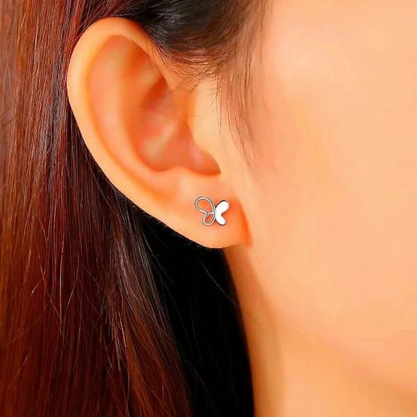 925 Sterling Silver Butterfly Beauty Stud Earrings Women Girls Jewellery Gift UK