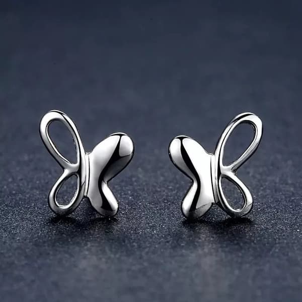 925 Sterling Silver Butterfly Beauty Stud Earrings Women Girls Jewellery Gift UK