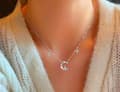 Miniatyrbilde 3 av 4: Women Moon Star Cat Pendant Chain Necklace 925 Sterling Silver Jewellery Gift UK