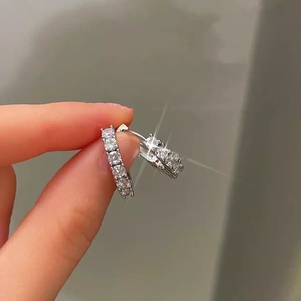 925 Sterling Silver Huggie Hoop Stud Earrings Womens Jewellery Gift New UK