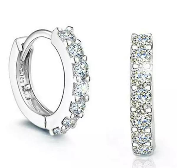 925 Sterling Silver Huggie Hoop Stud Earrings Womens Jewellery Gift New UK