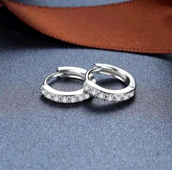 925 Sterling Silver Huggie Hoop Stud Earrings Womens Jewellery Gift New UK