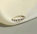 Miniatyrbilde 4 av 9: 925 Sterling Silver Mini Colourful Heart Adjustable Ring Women Girl Jewellery UK