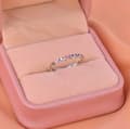 Miniatyrbilde 7 av 9: 925 Sterling Silver Mini Colourful Heart Adjustable Ring Women Girl Jewellery UK