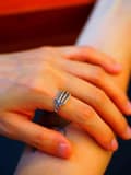 Miniatyrbillede 5 af 6: Vintage Love Hug Hand 925 Sterling Silver Plt Ring Womens Men Jewellery Gift UK