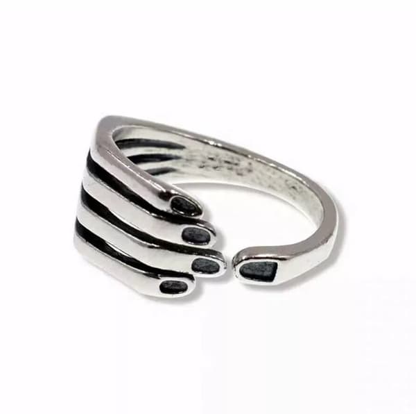 Vintage Love Hug Hand 925 Sterling Silver Plt Ring Womens Men Jewellery Gift UK