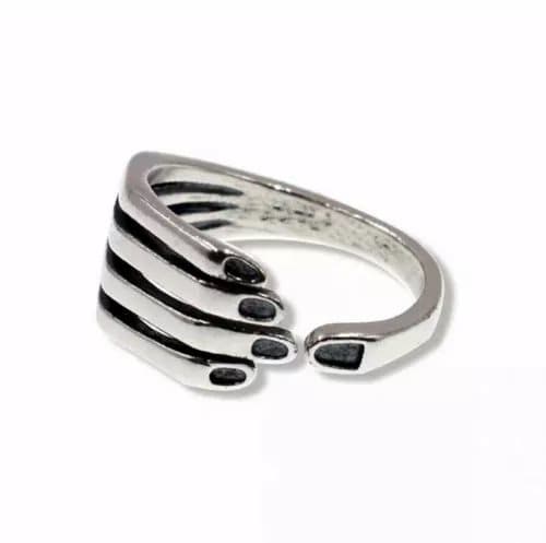 Vintage Love Hug Hand 925 Sterling Silver Plt Ring Womens Men Jewellery Gift UK