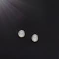 Miniatyrbilde 4 av 4: 925 Sterling Silver Oval Moon Stone Stud Earrings Womens Girls Jewellery Gift UK