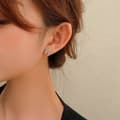 Miniatyrbillede 5 af 5: 925 Sterling Silver Crystal Butterfly Ear Stud Earrings Womens Girl Jewellery UK
