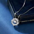 Miniatyrbillede 1 af 4: Swirl Clover Pendant 925 Sterling Silver Necklace Womens Girl Jewellery Gift UK