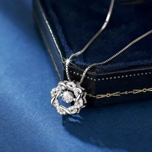 Swirl Clover Pendant 925 Sterling Silver Necklace Womens Girl Jewellery Gift UK