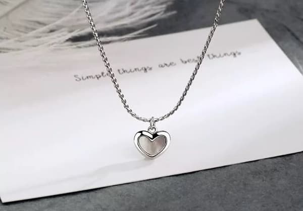 Moonstone Heart Pendant 925 Sterling Silver Chain Necklace Womens Jewellery Gift