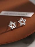 Miniatyrbillede 1 af 5: 925 Sterling Silver Hexagram Star Stud Earrings Womens Girls Jewellery New Gifts