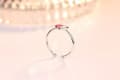 Miniatyrbilde 6 av 7: Womens Girls Colourful Heart Adjustable Ring 925 Sterling Silver Valentines Gift