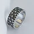 Miniatyrbild 2 av 8: Vintage Little Star Adjustable Ring 925 Sterling Silver Women Girls Jewellery UK