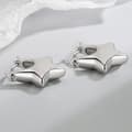 Miniatyrbilde 9 av 11: 925 Sterling Silver Star Shaped Fashion Hoop Earrings Jewellery Women Girls Gift
