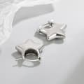 Miniatyrbilde 10 av 11: 925 Sterling Silver Star Shaped Fashion Hoop Earrings Jewellery Women Girls Gift