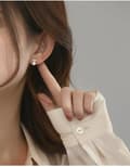 Miniatyrbilde 4 av 9: Women 925 Sterling Silver Cute Crystal Heart Pearl Stud Earrings Jewellery Gift