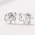 Miniatyrbild 2 av 7: Cute Doggy Puppy Stud Earrings 925 Sterling Silver Women Girls Jewellery Gift