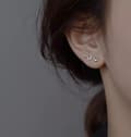 Miniatyrbilde 4 av 8: 925 Sterling Silver Crystal Snake Shaped Stud Earrings Women Girls Jewellery UK