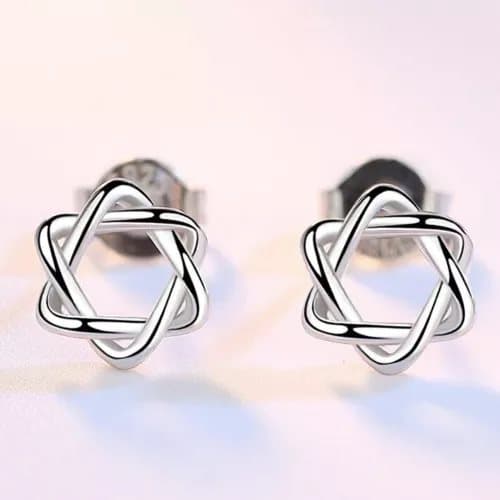 Cute Star Stud Earrings 925 Sterling Silver Womens Girls Jewellery Gift UK