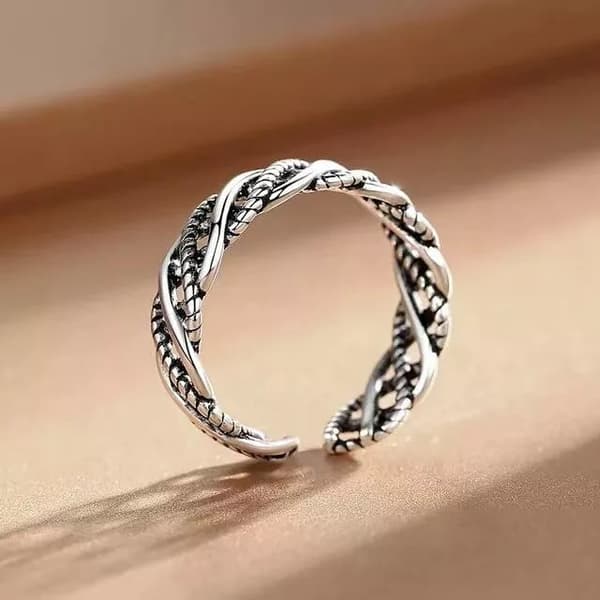 Vintage Fashion Adjustable Ring 925 Sterling Silver Womens Girls Jewellery UK