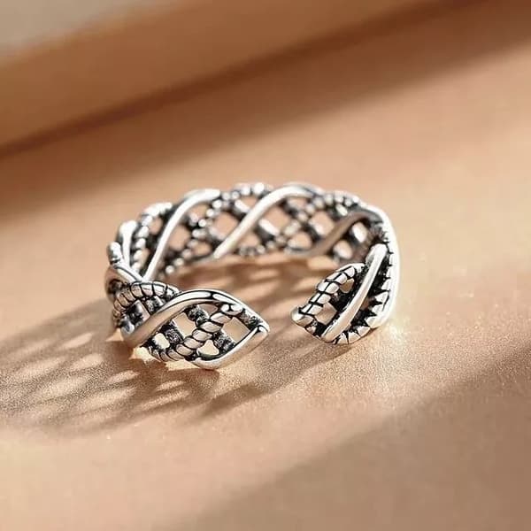 Vintage Fashion Adjustable Ring 925 Sterling Silver Womens Girls Jewellery UK