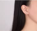Miniatyrbillede 6 af 9: Crystal Moon Star Stud Earrings 925 Sterling Silver Women Girls Jewellery Gift