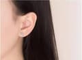 Miniatyrbild 5 av 7: Womens Girls 925 Sterling Silver Crystal Crown Stud Earrings Jewellery Gift UK