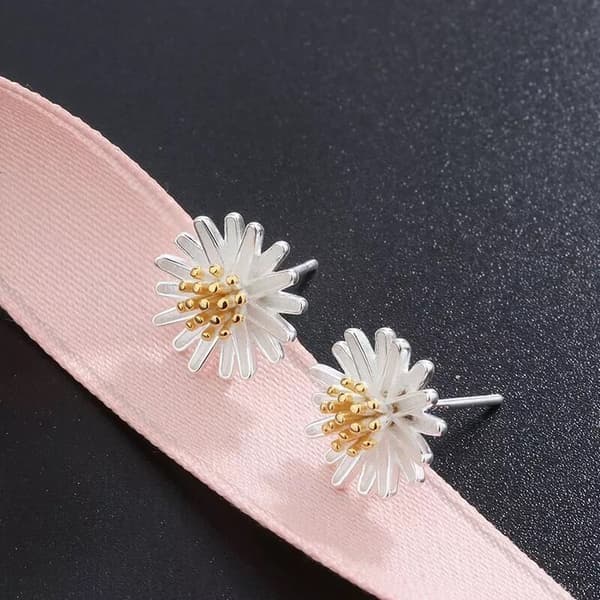 925 Sterling Silver Lovely Flower Stud Earrings Women Girls Jewellery Gift UK